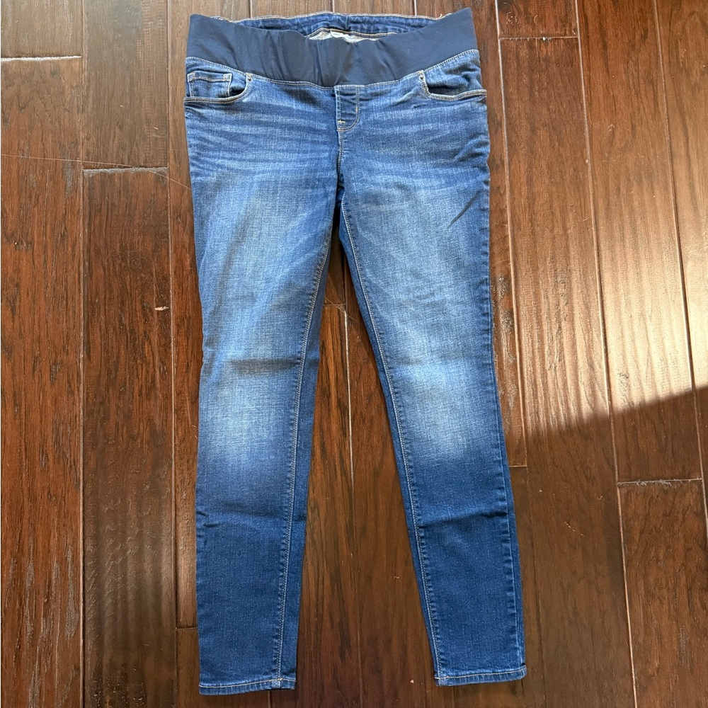 Maternity front low panel maternity jeans